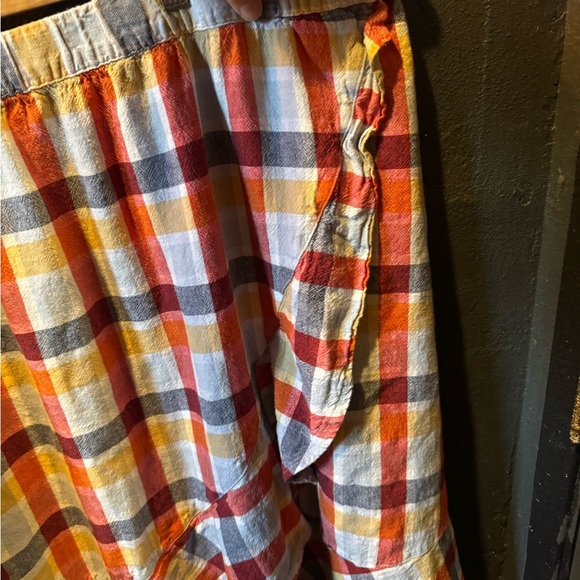 Lane Bryant Multicolor Plaid Asymmetrical Midi Skirt - Picture 3 of 5
